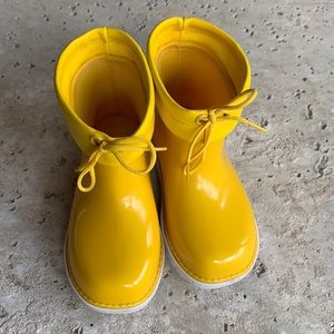 Mini Melissa Rain Boots Sz 10 Like New